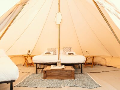 Farm-Fest Bell Tent Raised Beds