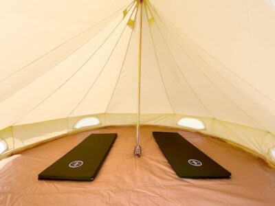 riat pre pitched canvas tent