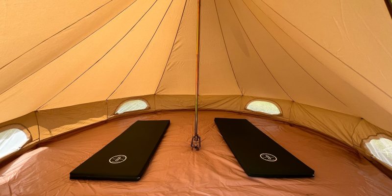 Green Yurts_Standard_Bell Tent_2 Singles_interior