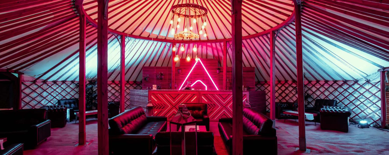 reception 42ft yurt glastotel green yurts glasto 2024 203